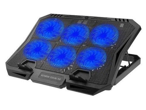 Refroidisseur transfrontalier X6B pour ordinateur portable, Six vitesses de ventilateur réglables, Dissipation thermique, support d'ordinateur, ventilateur silencieux